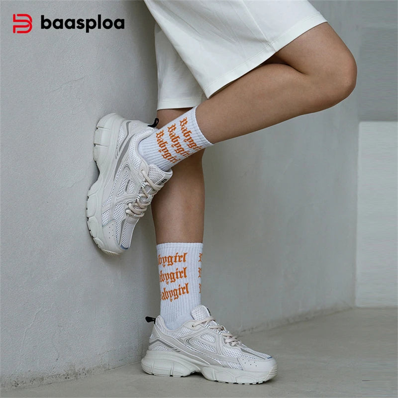 Baasploa Women’s Breathable Non-Slip Jogging Sneakers